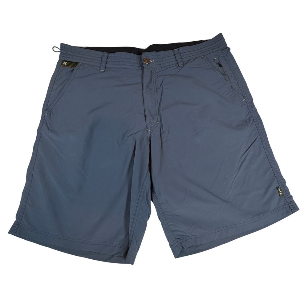 Howler Bros Horizon Hybrid Shorts Quick Dry Nylon Ripstop Blue Men Sz 38